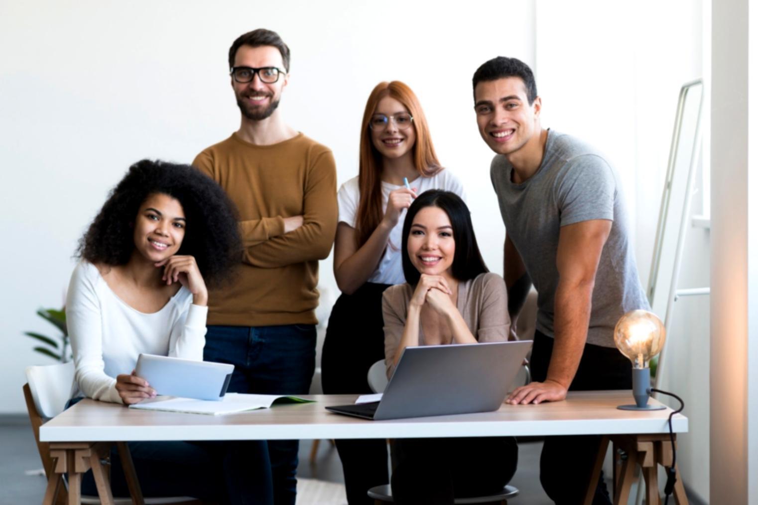 Students participating in an interactive workshop session